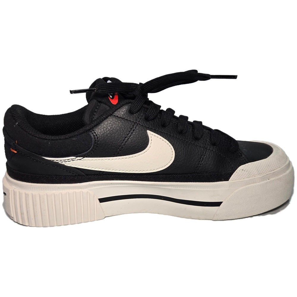 Nike‎ Court Legacy Lift Black Sail Platform Sneakers DM7590-001 Womens 6